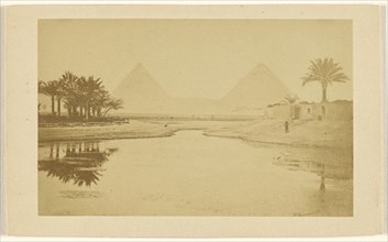 Pyramides de Gyzeh; Wilhelm Hammerschmidt, German, born Prussia, died 1869, 1865 - 1875; Albumen silver print