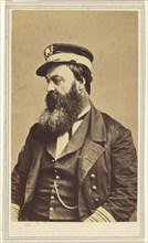 Admiral D.D. seated; Charles DeForest Fredricks, American, 1823 - 1894, 1865 - 1870; Albumen silver print