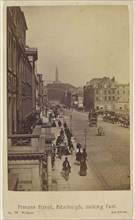 Princes Street, Edinburgh, looking East; George Washington Wilson, Scottish, 1823 - 1893, September 1865; Albumen silver print