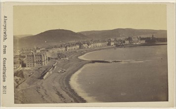 Aberystwith, from Constitution Hill; British; 1865 - 1870; Albumen silver print