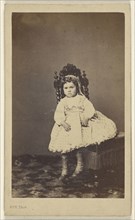 Young girl, seated on chair; Roy, French, active Neuilly, France 1860s, 1865 - 1870; Albumen silver print