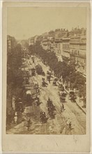 Bvd. des Italiens; French; about 1860; Albumen silver print