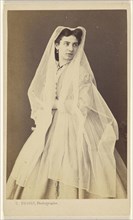 National Costume, Italy  woman, standing; Celestino Degoix, Italian, active 1860s - 1890s, 1865-1870; Albumen silver print