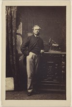 man, standing; Camille Silvy, French, 1834 - 1910, about 1866; Albumen silver print