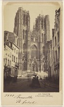 Bruxelles. Ste. Gudule; Adolphe Braun, French, 1812 - 1877, 1865-1870; Albumen silver print