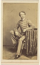 Union soldier, seated; Charles DeForest Fredricks, American, 1823 - 1894, 1862; Albumen silver print
