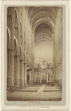 Rouen. Choeur de la Cathedrale; Levasseur, French, active 1900s, 1865 - 1870; Albumen silver print