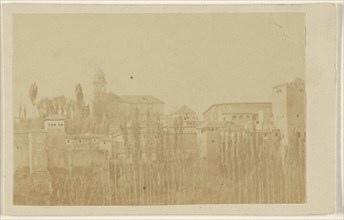 View of the Alhambra, Granada, Spain; 1865 - 1870; Albumen silver print