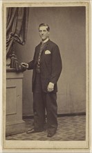 man, standing; Vaughan, American, active New York, New York 1860s, 1865 - 1870; Albumen silver print