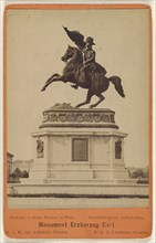 Monument Erzherzog Carl; Oscar Kramer, Austrian, 1835 - 1892, about 1865; Albumen silver print