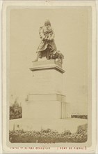 Rouen. Statue de Pierre Corneilie, Pont de Pierre, Le Comte, French, active Rouen, France 1860s, 1865 - 1870; Albumen silver