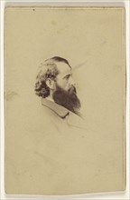 long bearded man in profile; Studio of Mathew B. Brady, American, about 1823 - 1896, 1861 - 1865; Albumen silver print