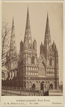 Lichfield Cathedral - West Front; George Washington Wilson, Scottish, 1823 - 1893, about 1865; Albumen silver print