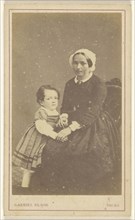 woman seated, with a little girl standing next to her; Gabriel Blaise, French, active Tours, France 1860s - 1870s, 1865 - 1870