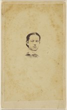 woman, printed in vignette-style; Peter S. Weaver, American, active Hanover, Pennsylvania 1860s - 1910s, 1865 - 1870; Albumen