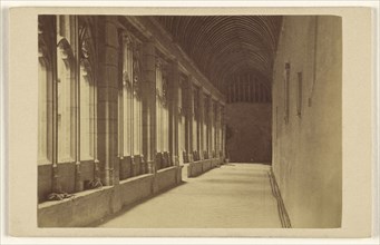 Winchester College. The Cloisters; A.W. Bennett, British, active 1860s, 1865 - 1870; Albumen silver print