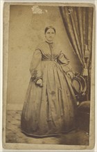 woman, standing; Benjamin Lochman, American, active 1850s - 1910s, 1870 - 1875; Albumen silver print