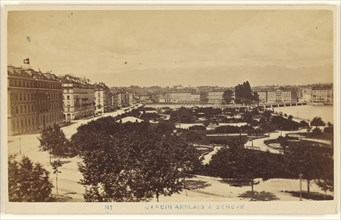 Jardin Anglais a Geneve; A. Garcin, Swiss, active Geneva, Switzerland 1860s - 1870s, 1870 - 1875; Albumen silver print