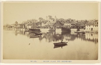 Nyon, Lac de Geneve, A. Garcin, Swiss, active Geneva, Switzerland 1860s - 1870s, 1870 - 1875; Albumen silver print