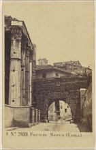 Forum Nerva, Roma, Sommer & Behles, Italian, 1867 - 1874, 1865 - 1875; Albumen silver print