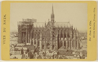 Vues du Rhin. Der Dom in Coln; Anselm Schmitz, German, 1839 - 1903, 1860 - 1880; Albumen silver print
