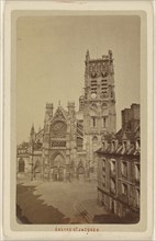 Dieppe. Eglise St. Jacques; Attributed to Le Comte, French, active Rouen, France 1860s, 1865 - 1875; Albumen silver print