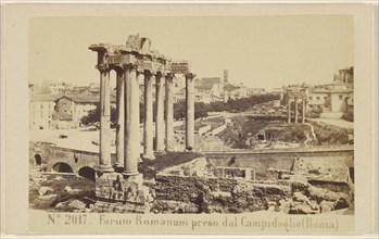 Forum Romanum preso dal Campidoglio, Roma, Sommer & Behles, Italian, 1867 - 1874, 1865 - 1867; Albumen silver print