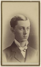 young man, printed in vignette-style; Mayes & Bell; July 17, 1878; Albumen silver print