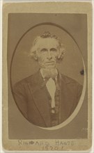 Richard Haste 1870?; T. Rich, American, active Waupaca, Wisconsin 1860s - 1870s, about 1870; Albumen silver print