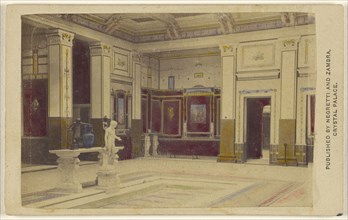 Pompeian Court; Negretti & Zambra, British, active 1850 - 1899, 1861; Hand-colored albumen silver print