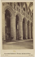 Gloucester Cathedral - Norman Arches in Nave; George Washington Wilson, Scottish, 1823 - 1893, November 18, 1865; Albumen