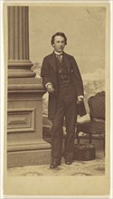 young man, standing; Charles DeForest Fredricks, American, 1823 - 1894, 1865 - 1870; Albumen silver print