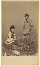 Capt. & Mrs. Charles Bulkeley, ?, Thomas Edge, British, active 1850s - 1870s, 1860s; Albumen silver print