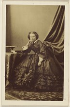 Portrait of a girl seated; 1865 - 1870; Albumen silver print