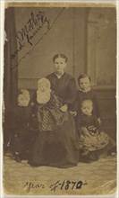 Mother and family. Year of 1870; 1870; Albumen silver print