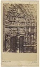 Portait of Amiens Cathedral, France; Kaltenbacher, French, active Amiens, France 1860s - 1870s, 1865 - 1870; Albumen silver