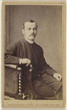 man with moustache, seated; David Rees & Brother & Son; 1865-1870; Albumen silver print