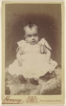 Bernard - aged 1 year. Taken - June 87; Hemery & Company, British, June 1887; Albumen silver print