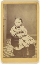 little girl, seated; William B. Gaston, American, active 1860s - 1870s, 1865 - 1870; Albumen silver print