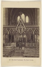 Hereford Cathedral - The Road Screen; Francis Bedford, English, 1815,1816 - 1894, 1864 - 1865; Albumen silver print