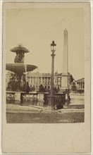 Place de la Concorde; French; 1865 - 1875; Albumen silver print