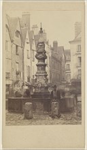 Fontaine du marche, Tours; French; 1865 - 1875; Albumen silver print