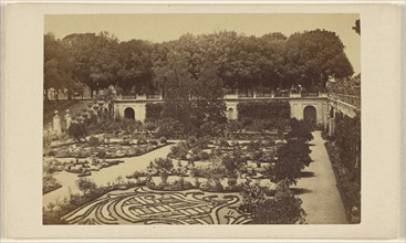 Garden. Pamfili Doria. Villa Doria Pamphili; Joseph Spithöver, Italian, active Rome, Italy 1850s - 1870s, 1870 - 1875; Albumen