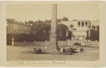 Monte Pincio, Roma, Sommer & Behles, Italian, 1867 - 1874, 1870 - 1875; Albumen silver print