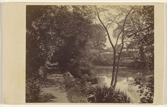 Pond, church. Brown & Wheeler; 1865 - 1866; Albumen silver print