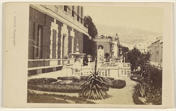 Genova, Giardino villa & coniglietto; Celestino Degoix, Italian, active 1860s - 1890s, 1865 - 1870; Albumen silver print