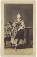 girl, standing; 1865 - 1875; Albumen silver print