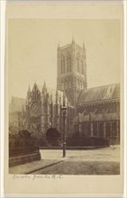 Lincoln from the N.E; A.W. Bennett, British, active 1860s, 1864 - 1865; Albumen silver print