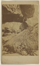 view of large rocks; American; 1865 - 1870; Albumen silver print