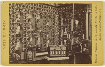 Vues Du Rhin. Goldene Kammer in St. Ursula Kirche in Coln; Anselm Schmitz, German, 1839 - 1903, 1870 - 1875; Albumen silver